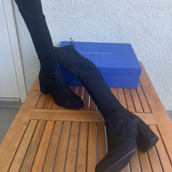 Stuart Weitzman Black Teiland 7.0M - Picture 2 of 2